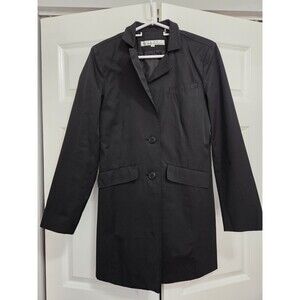 Kenneth Cole New York Women's Black Trench Coat, Size Small